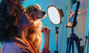 person-creating-online-content-with-their-pets